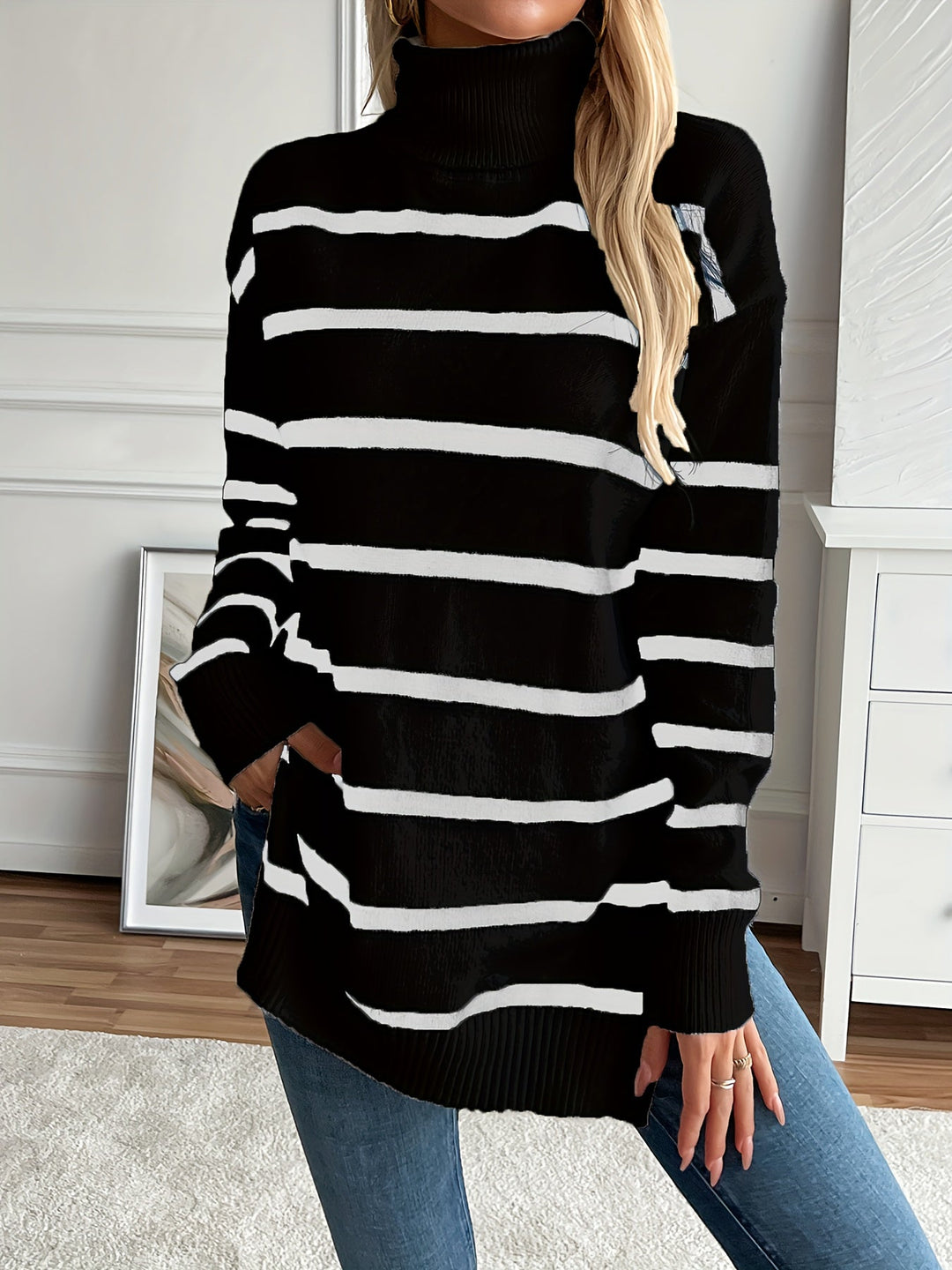 Maya® Striped Sweater